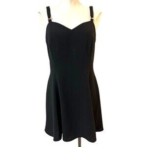 CDC Petites Evening Women’s Vintage Black Dress size 12 Fit Flare Whimsygoth